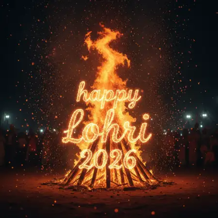 Happy Lohri Folk Festival Wishes 2026 - Free Happy Lohri 2026 Wishes Download