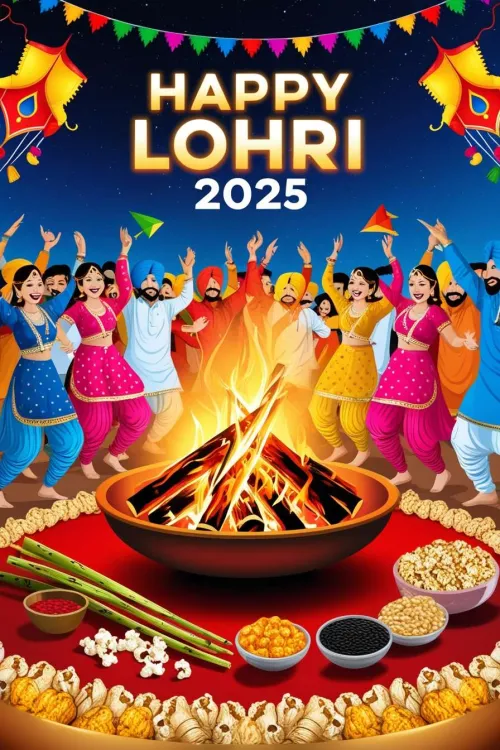 happy lohri greetings 2025 for instagram stories