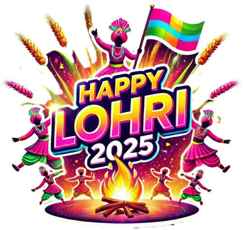 happy lohri png traditional festival theme