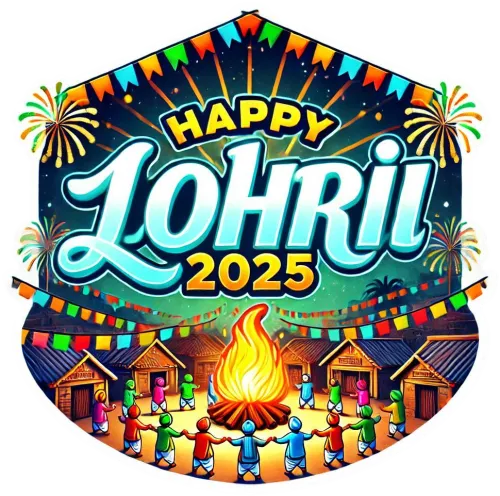 happy lohri png with festival quotes