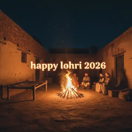Happy Lohri Wishes For Baby Girl 2026 - Free Happy Lohri 2026 Wishes Download