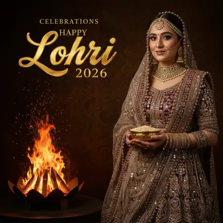 Happy Lohri Wishes For Brother 2026 - Free Happy Lohri 2026 Wishes Download