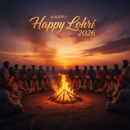 Happy Lohri Wishes For Office 2026 - Free Happy Lohri 2026 Wishes Download