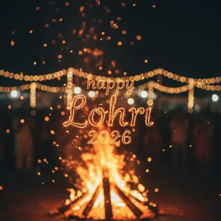 Happy Lohri Wishes With Images 2026 - Free Happy Lohri 2026 Wishes Download