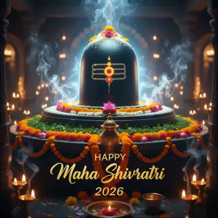 Happy Maha Shivratri 2026 Facebook Wishes With Shivling Image - Free Happy Maha Shivratri 2026 Facebook Download