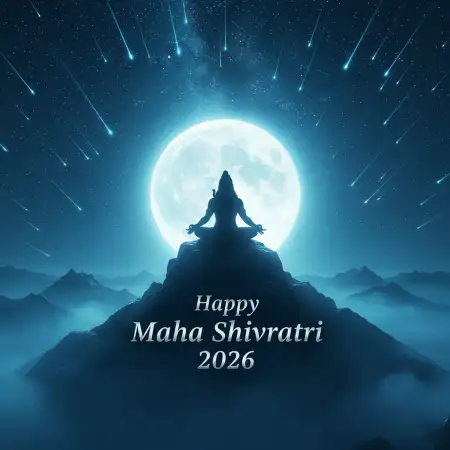 Free Happy Maha Shivratri 2026 Whatsapp Moonlight Mahadev Image Background Download