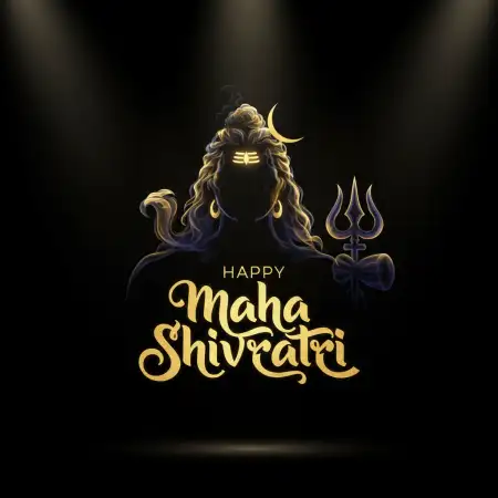 Happy Maha Shivratri Black Background Design - Free Happy Maha Shivratri Download