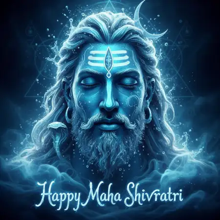 Happy Maha Shivratri Blue Theme Images - Free Happy Maha Shivratri Download