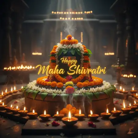 Happy Maha Shivratri Temple Night Images - Free Happy Maha Shivratri Download