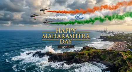Free Happy Maharashtra Day 2026 Digital Painting Images Image Download