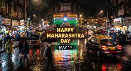 Free Happy Maharashtra Day 2026 Poster Design Image Download