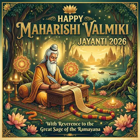 happy maharishi valmiki jayanti 2026 spiritual quotes - Happy Maharishi Valmiki Jayanti 2026