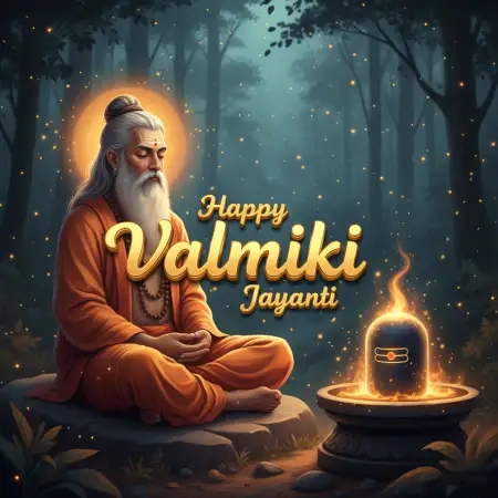Happy Maharishi Valmiki Jayanti Poster Background Free - Free Background Download