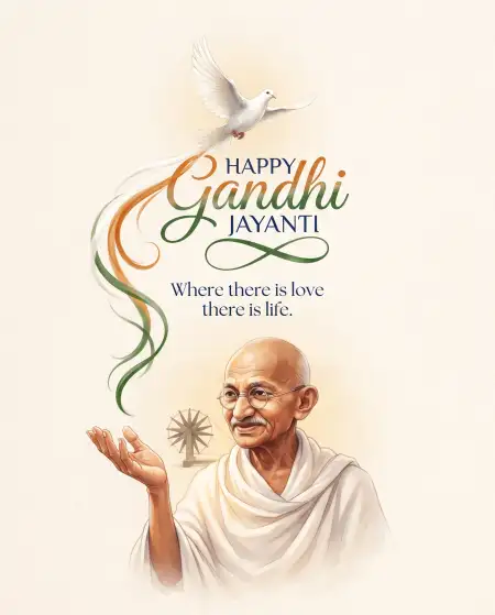happy mahatma gandhi jayanti wishes 2026 - Gandhi Jayanti 2026