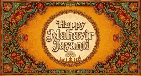 Free Happy Mahavir Jayanti 2026 Images With Golden Background Hd Image Download