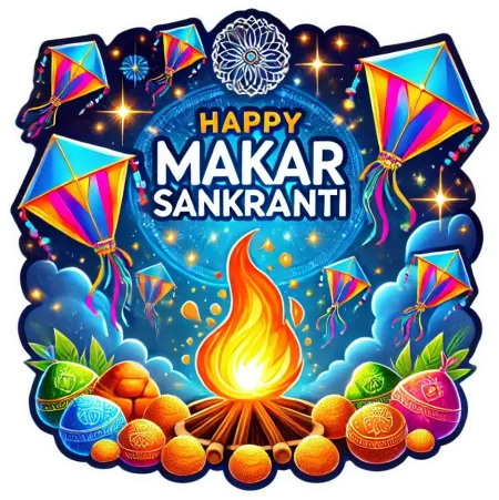 happy makar sankranti 2025 kites flying images png