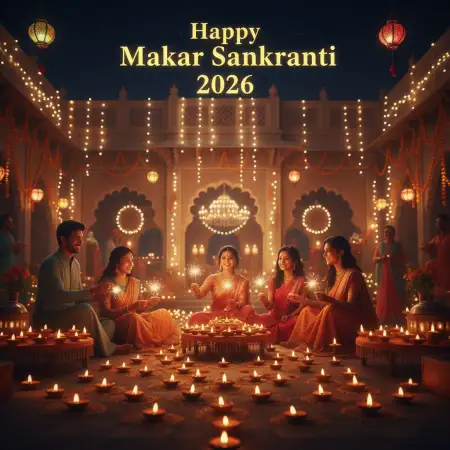 Happy Makar Sankranti 2026 Desi Festival Wishes Images - Free Happy Makar Sankranti 2026 Wishes Download