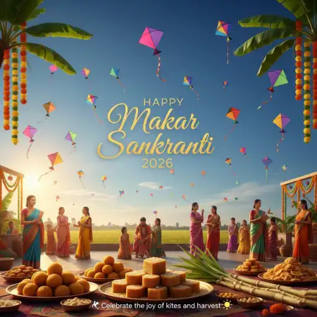 Happy Makar Sankranti 2026 Wishes Emotional Heart Touching - Free Happy Makar Sankranti 2026 Wishes Download