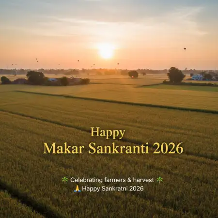 Happy Makar Sankranti 2026 Wishes Sunrise And Sun Theme - Free Happy Makar Sankranti 2026 Wishes Download