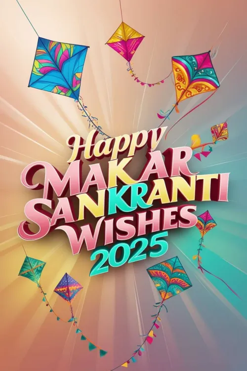 happy makar sankranti wishes 2025 with kites theme