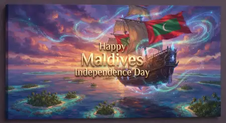 Happy Maldives Independence Day Website Banner - Free Maldives Independence Day 2026 Download