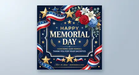 Happy Memorial Day 2026 Modern Greeting Card Designs - Free Happy Memorial Day 2026 Download