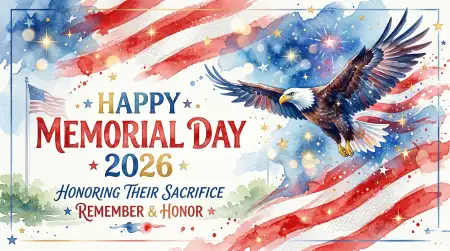 Happy Memorial Day 2026 Usa Pride Banner Backgrounds - Free Happy Memorial Day 2026 Download