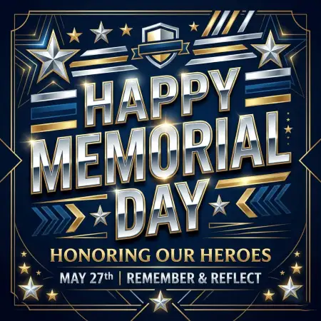 Happy Memorial Day 2026 Vector Illustrations - Free Happy Memorial Day 2026 Download