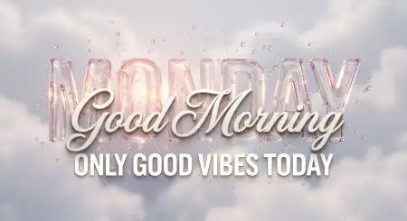 happy monday positive vibes - Monday Good Morning