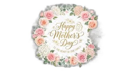 Happy Mothers Day Png Transparent Floral Border - Free Happy Mothers Day Png Download