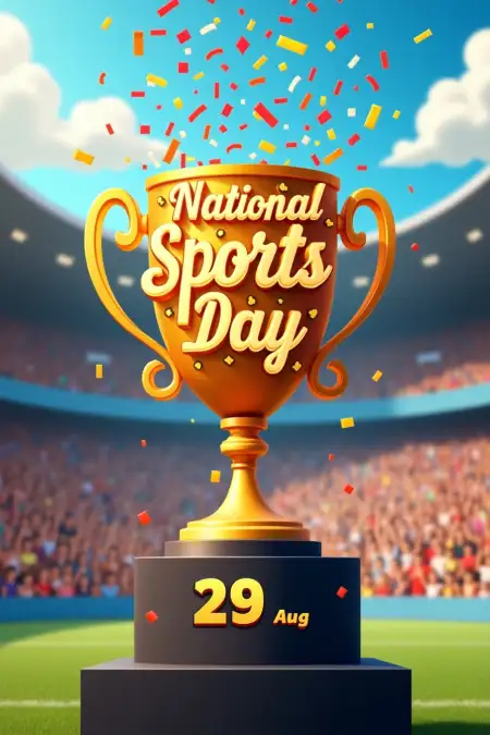 Happy National Sports Day 2025 Best Wishes Collection - Free National Sports Day Download