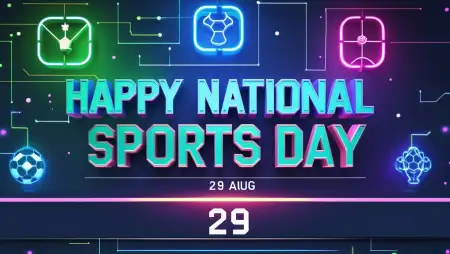 Happy National Sports Day Best Greeting Message In Hindi - Free National Sports Day Download