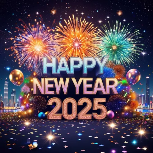 happy new year 2025 kids-themed designs