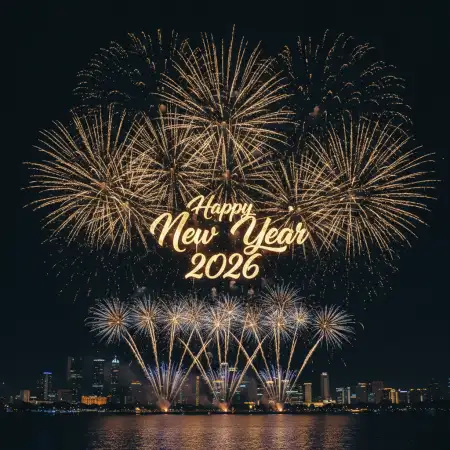 Free Happy New Year 2026 Background With Text Background Download