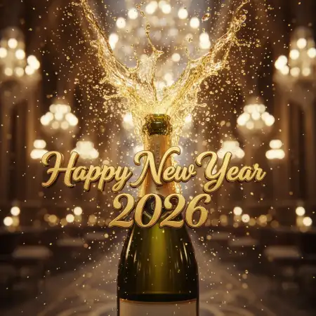 Free Happy New Year 2026 Digital Greeting Images Background Download