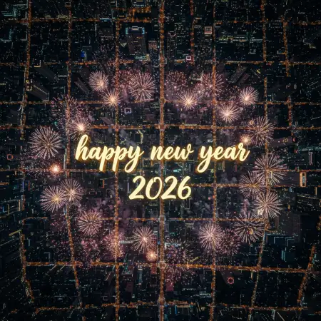 Happy New Year 2026 Elegant Typography Design - Free Happy New Year 2026 Download