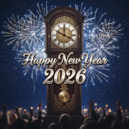 Free Happy New Year 2026 Event Promotion Banner Background Download