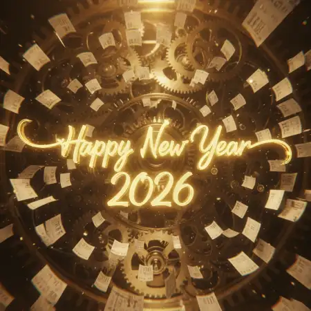 Free Happy New Year 2026 Golden Theme Images Background Download