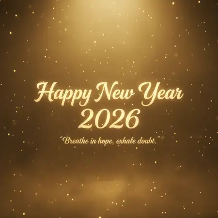 Free Happy New Year 2026 Greeting Card Aesthetic Background Download