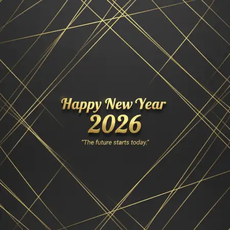 Free Happy New Year 2026 Greeting Card Fireworks Design Background Download