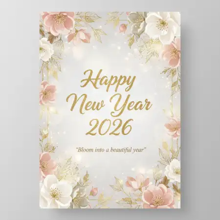 Free Happy New Year 2026 Greeting Card For Instagram Background Download