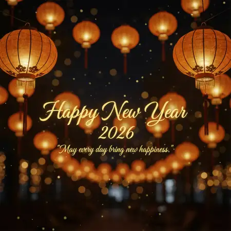Free Happy New Year 2026 Greeting Card Hd Background Download