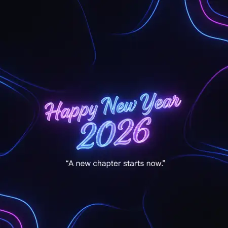 Free Happy New Year 2026 Greeting Card Latest Design Background Download