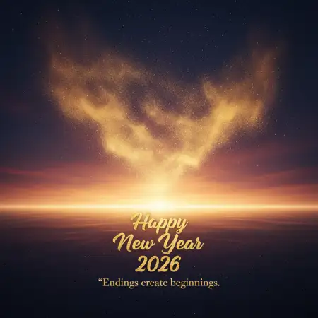 Free Happy New Year 2026 Greeting Card Luxury Style Background Download