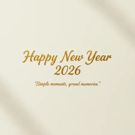 Free Happy New Year 2026 Greeting Card Png Background Download