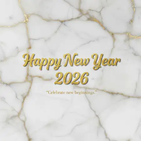 Free Happy New Year 2026 Greeting Card Print Ready Background Download