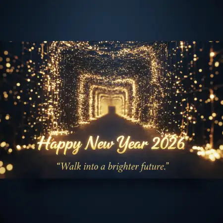 Free Happy New Year 2026 Greeting Card Stylish Look Background Download