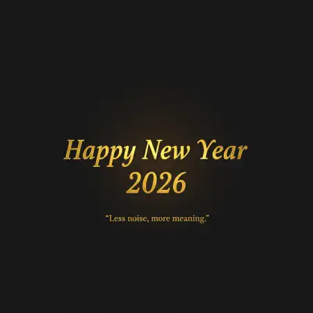 happy new year 2026 greeting card vertical