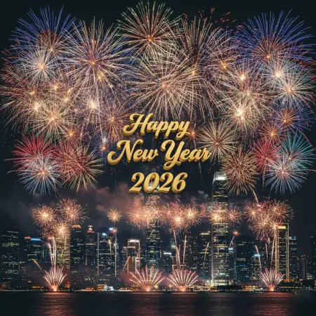Free Happy New Year 2026 Greeting Images For Whatsapp Background Download