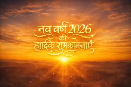 happy new year 2026 hindi greeting card download